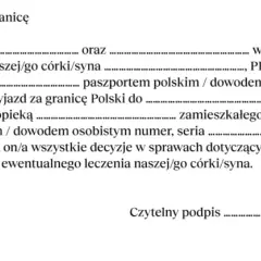 Jak napisać zgodę na wyjazd dziecka - uniknij problemów prawnych