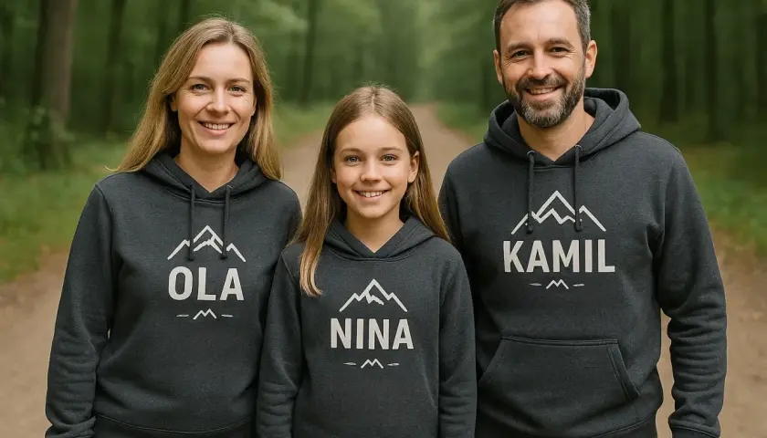 Stylowe bluzy dla rodziców i dzieci – wygoda i personalizacja na co dzień