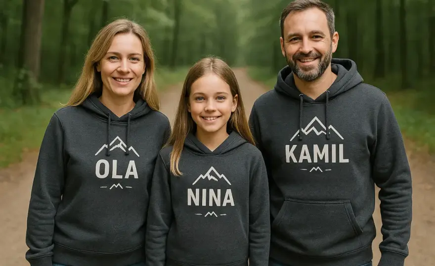 Stylowe bluzy dla rodziców i dzieci – wygoda i personalizacja na co dzień