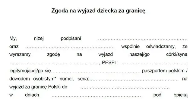 Zdjęcie Jak napisać zgodę na wyjazd dziecka - uniknij problemów prawnych